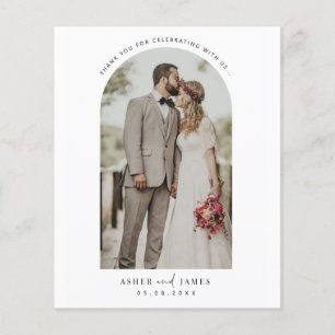 Budget Arch Rahmen Hochzeit Foto Danke Karte