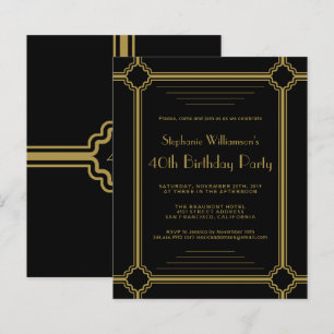 Budget Art Deco jedes Alter Geburtstagspartei
