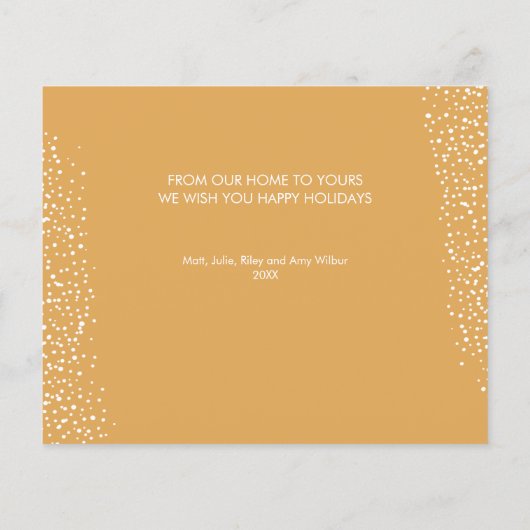 Budget Ausrichtung der Weihnachtskarte (Rückseite)