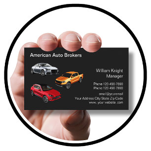 Budget Automotive Broker Theme Visitenkarte