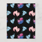 Budget Axolotl Birthday Party Einladung (Rückseite)