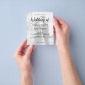 Budget B&W Modernes Foto Vertikal 2 Hochzeitsreise Flyer (Gruppe)