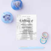 Budget B&W Modernes Foto Vertikal 2 Hochzeitsreise Flyer (Einzeln)