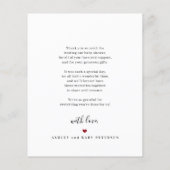 Budget Baby 3 Foto Collage danke Karte (Rückseite)