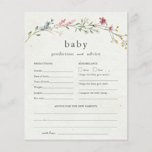 Budget Baby Advice and Predictions Baby Shower