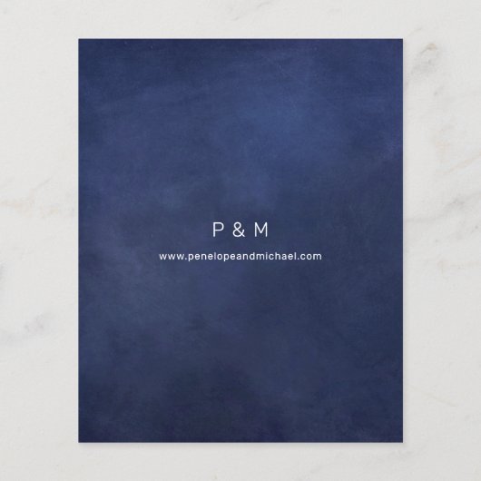 Budget Baby' Atem B Chalkboard Rett Datum Flyer (Hinten)