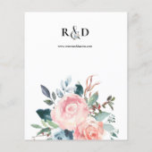 Budget Baby Blue & Blush Pink Blumenzwiebeln Flyer (Hinten)