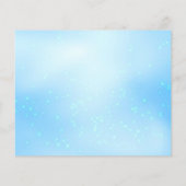 Budget Baby Blue Quinceanera Save the Date Flyer (Rückseite)