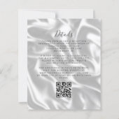 Budget Baby Blue Silver Agate Silk QR Code Hochzei (Rückseite)