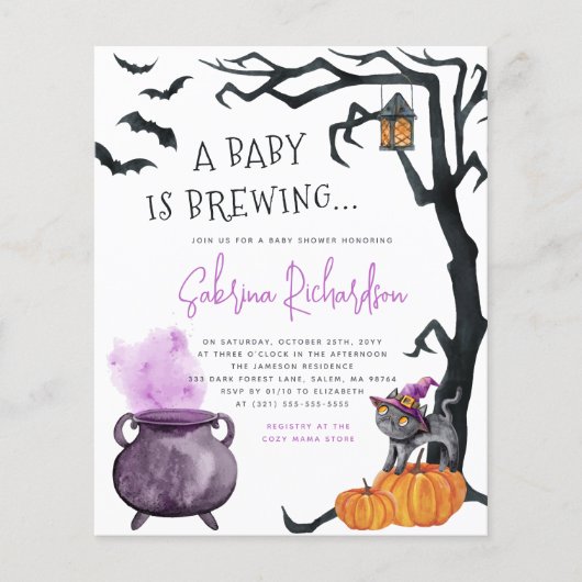 Budget Baby Braut Mädchen Halloween Babydusche (Vorderseite)