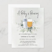 Budget Baby Brewing Greenery Baby Shower (Vorne/Hinten)