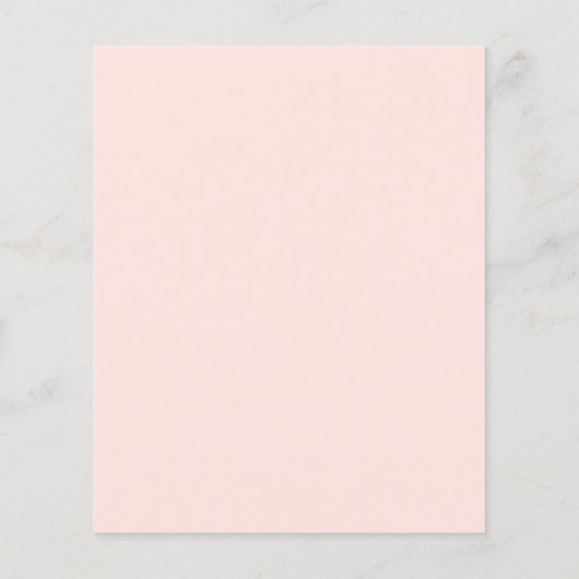 Budget Baby Brunch Wasserfarbe Blumenladen Flyer (Hinten)