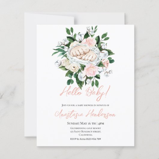 BUDGET Baby-Dusche (Vorderseite)