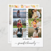 Budget Baby Dusche 6 Fotocollage Typografie Niedli (Vorne/Hinten)