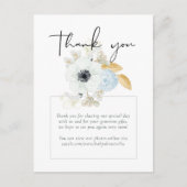 BUDGET Baby Dusche Blue Anemone Postkarte (Vorderseite)