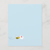 Budget Baby Dusche blühender Eukalyptus-Bienenjung (Rückseite)