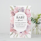 Budget Baby Dusche Boho Dusty Pink Lila (Stehend Vorderseite)