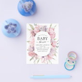 Budget Baby Dusche Boho Dusty Pink Lila Flyer (Einzeln)