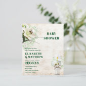 BUDGET Baby Dusche Cala Lillie Rustic Chic Shabby (Stehend Vorderseite)