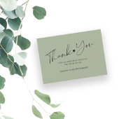 Budget Baby Dusche Drehbuch grün danke Mitteilungskarte