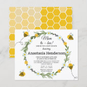 Budget Baby Dusche Einladung. (Vorne/Hinten)