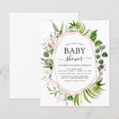 Budget Baby Dusche Eukalyptus Botanical Geometric (Vorne/Hinten)