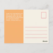 BUDGET Baby Dusche FOTO Collage Danke Postkarte (Rückseite)