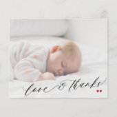 Budget Baby Dusche Foto einfach danke Karte (Vorne)