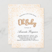 Budget Baby Dusche Glitzer Junge (Vorne/Hinten)