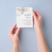 Budget Baby Dusche Minimalistisch Pampas Grass Boh Flyer (Gruppe)