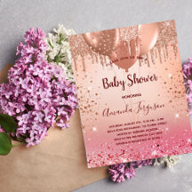 Budget Baby Dusche Rosa Rosa Glitzer Mädchen