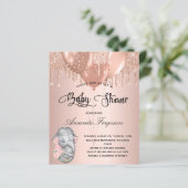 Budget Baby Dusche rot Rose Elefantenfrau Mutter (Stehend Vorderseite)