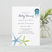 BUDGET Baby Dusche Sea Life Krake Starfish (Stehend Vorderseite)