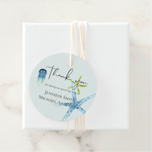 BUDGET Baby Dusche Sea Life Krake Starfish Geschenkanhänger (Beispiel)