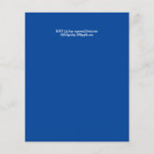 BUDGET Baby Dusche Sea Life Whale Boys Blue Einlad (Rückseite)