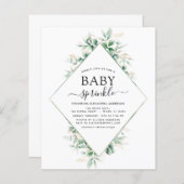 Budget Baby Dusche Sprinkle Eucalyptus Geometric (Vorne/Hinten)