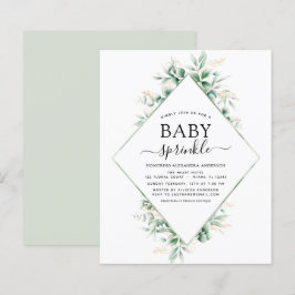 Budget Baby Dusche Sprinkle Eucalyptus Geometric