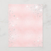 Budget Baby Dusche Teddy Bär Mädchen pink Silber (Rückseite)