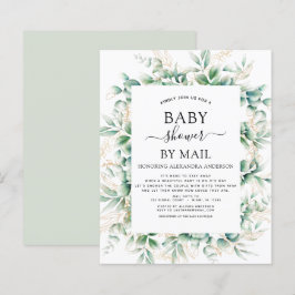 Budget Baby Dusche von Mail Eucalyptus Geometric