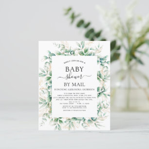Budget Baby Dusche von Mail Eucalyptus Geometric