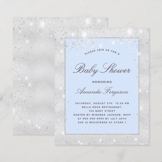 Budget Baby Duschjunge Silber (Vorne/Hinten)