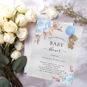 Budget Baby Duschpampen Silber Teddybär