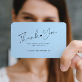 Budget Baby Duschskript hellblau Danke Mitteilungskarte