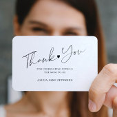 Budget Baby Duschskript weiß schwarz Danke Begleitkarte