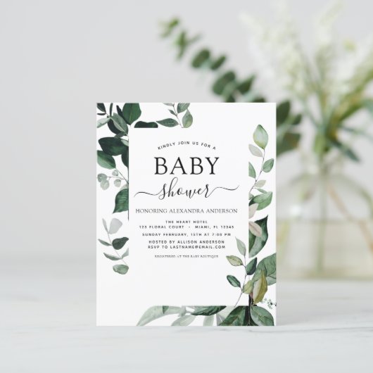 Budget Baby Duwer Greenery Botanical (Stehend Vorderseite)