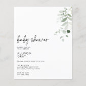 BUDGET Baby Einladung Flyer (Vorne)