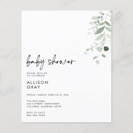 BUDGET Baby Einladung Flyer