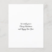 BUDGET Baby First Christmas Foto Overlay Card (Rückseite)