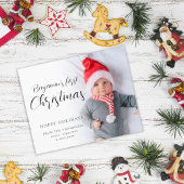 BUDGET Baby First Christmas Script Custom Foto