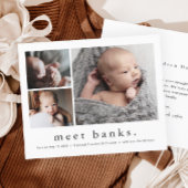 Budget Baby Foto Collage Geburtsankündigung